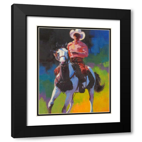 Touch Enough Black Modern Wood Framed Art Print with Double Matting by Chapman, Julie