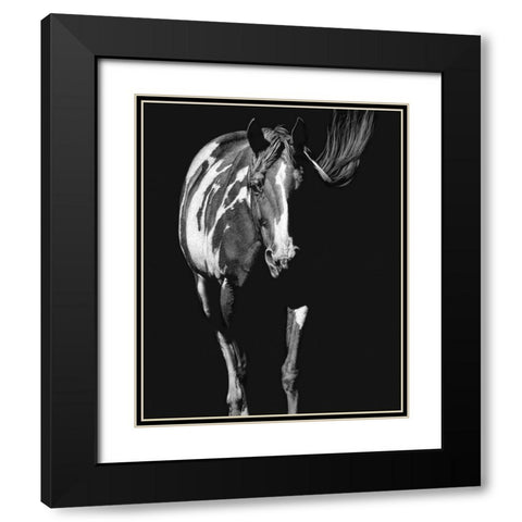 Pattern Meditation Black Modern Wood Framed Art Print with Double Matting by Chapman, Julie