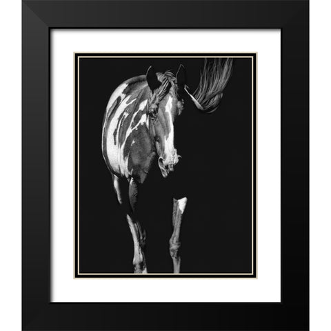 Pattern Meditation Black Modern Wood Framed Art Print with Double Matting by Chapman, Julie