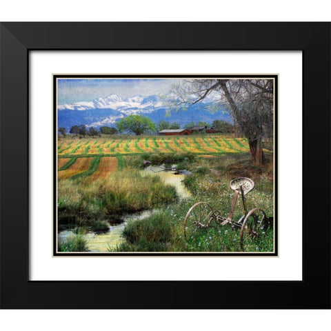 Idyllic Farm I Black Modern Wood Framed Art Print with Double Matting by Vest, Chris