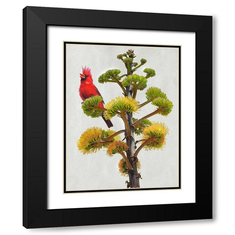 Avian Tropics I Black Modern Wood Framed Art Print with Double Matting by Vest, Chris