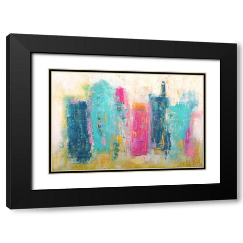 City Dreams Black Modern Wood Framed Art Print with Double Matting by Ashley, Erin