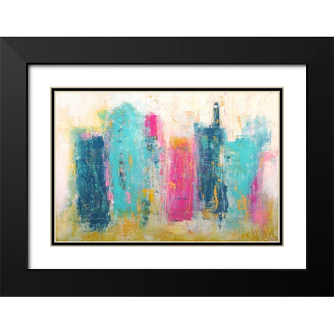 City Dreams Black Modern Wood Framed Art Print with Double Matting by Ashley, Erin