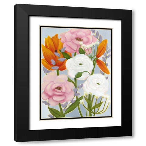 Morning Bouquet II Black Modern Wood Framed Art Print with Double Matting by Popp, Grace