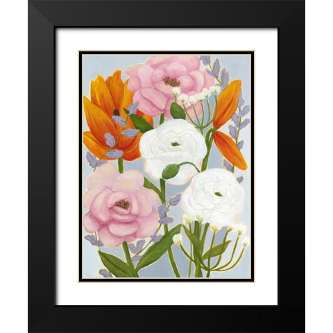 Morning Bouquet II Black Modern Wood Framed Art Print with Double Matting by Popp, Grace
