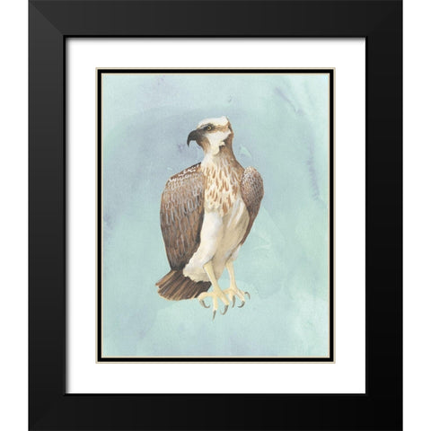 Watercolor Beach Bird IV Black Modern Wood Framed Art Print with Double Matting by Popp, Grace