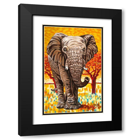 Wild Africa I Black Modern Wood Framed Art Print with Double Matting by Vitaletti, Carolee