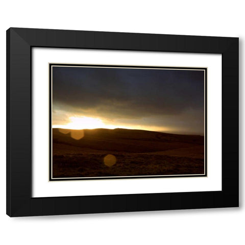 Stormy Sunset I Black Modern Wood Framed Art Print with Double Matting by Bell, Lillian