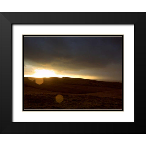 Stormy Sunset I Black Modern Wood Framed Art Print with Double Matting by Bell, Lillian