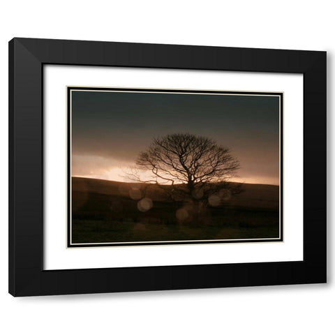 Stormy Sunset II Black Modern Wood Framed Art Print with Double Matting by Bell, Lillian
