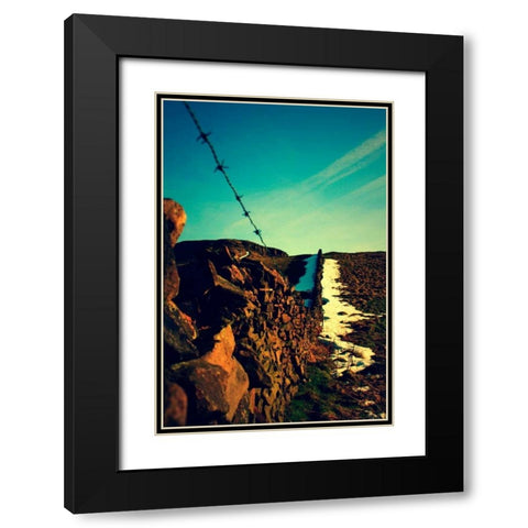 Blue Skies I Black Modern Wood Framed Art Print with Double Matting by Bell, Lillian