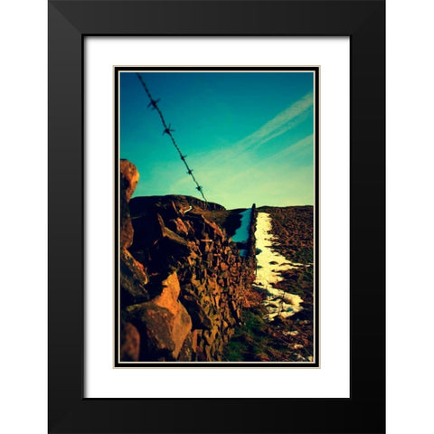 Blue Skies I Black Modern Wood Framed Art Print with Double Matting by Bell, Lillian