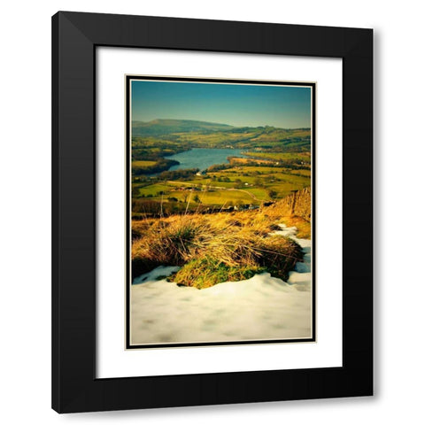 Blue Skies II Black Modern Wood Framed Art Print with Double Matting by Bell, Lillian