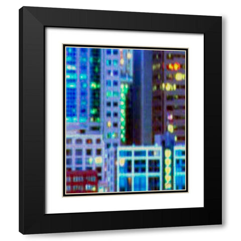 Metropolitain II Black Modern Wood Framed Art Print with Double Matting by Burghardt, James