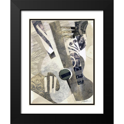 Calipso I Black Modern Wood Framed Art Print with Double Matting by Butler, John