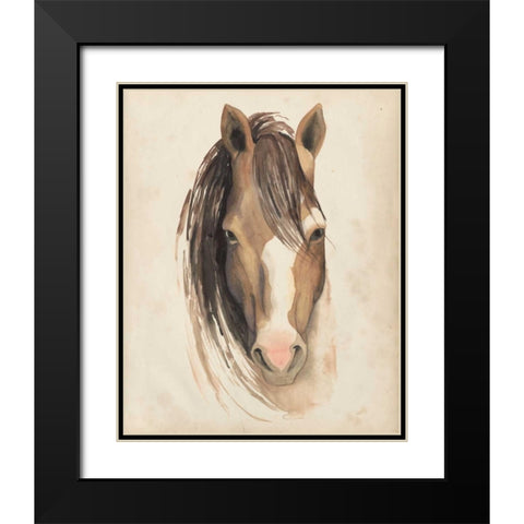 Watercolor Animal Study V Black Modern Wood Framed Art Print with Double Matting by Popp, Grace