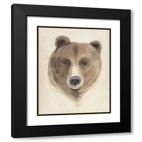 Watercolor Animal Study VI Black Modern Wood Framed Art Print with Double Matting by Popp, Grace