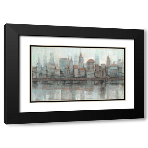 City Center I Black Modern Wood Framed Art Print with Double Matting by OToole, Tim