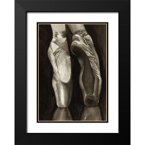 Ballet Shoes I Black Modern Wood Framed Art Print with Double Matting by Popp, Grace