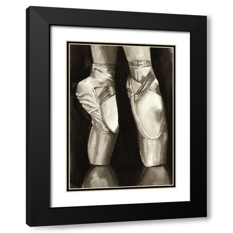 Ballet Shoes II Black Modern Wood Framed Art Print with Double Matting by Popp, Grace