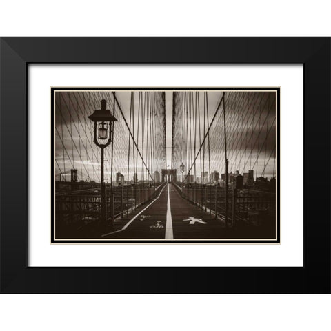 Cabels Web Black Modern Wood Framed Art Print with Double Matting by Brooknam, John