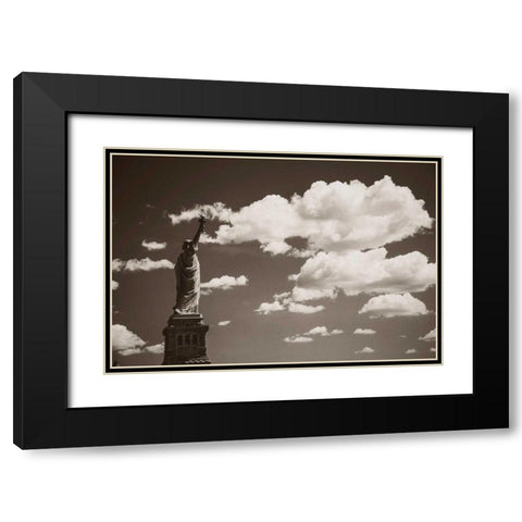 Liberty in the Clouds Black Modern Wood Framed Art Print with Double Matting by Brooknam, John