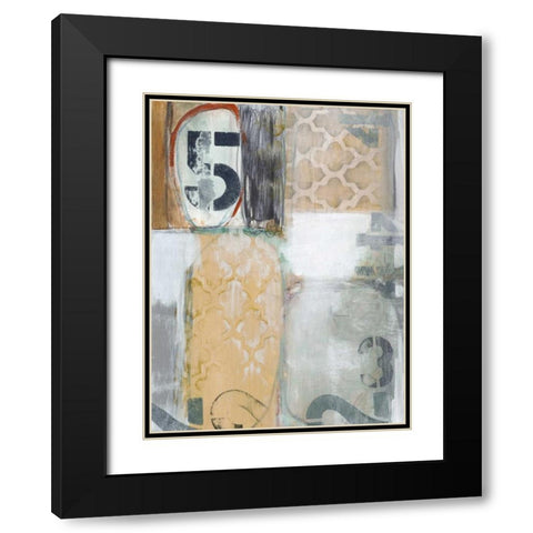 Downtown Numbers I Black Modern Wood Framed Art Print with Double Matting by Fuchs, Jodi