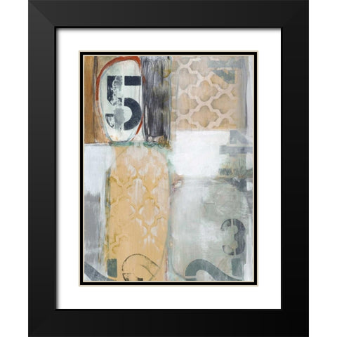 Downtown Numbers I Black Modern Wood Framed Art Print with Double Matting by Fuchs, Jodi