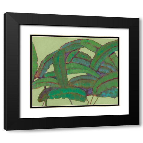 Kona Garden II Black Modern Wood Framed Art Print with Double Matting by Fuchs, Jodi