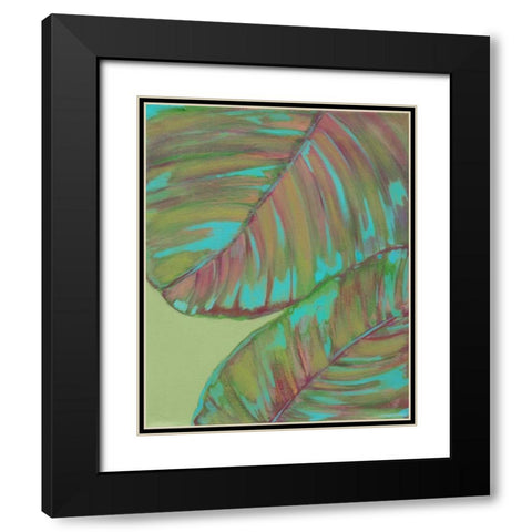 Kona Garden III Black Modern Wood Framed Art Print with Double Matting by Fuchs, Jodi