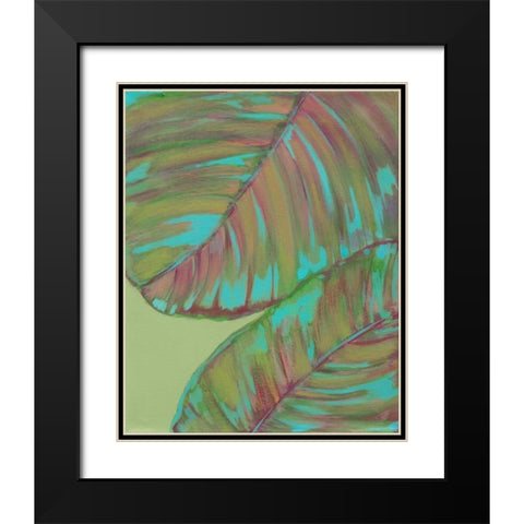 Kona Garden III Black Modern Wood Framed Art Print with Double Matting by Fuchs, Jodi