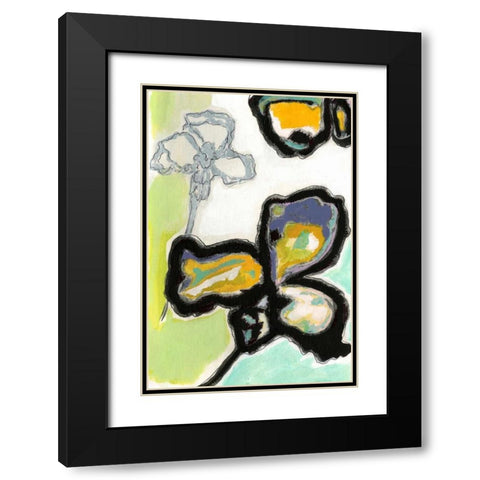 Orchid Pop I Black Modern Wood Framed Art Print with Double Matting by Fuchs, Jodi