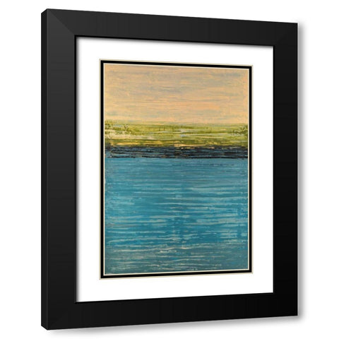 Easy Reflections V Black Modern Wood Framed Art Print with Double Matting by Avondet, Natalie