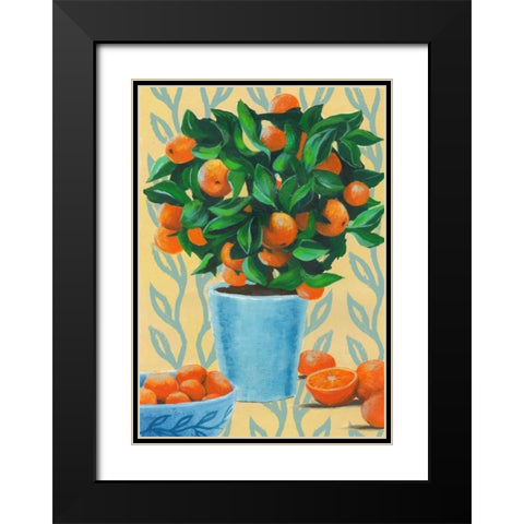 Opulent Citrus II Black Modern Wood Framed Art Print with Double Matting by Popp, Grace