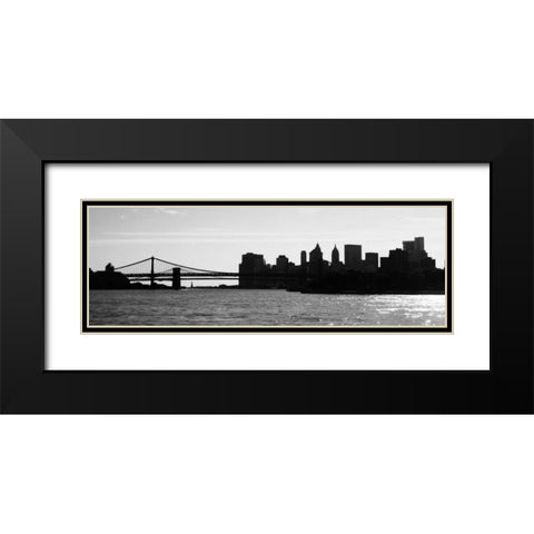 NY Scenes I Black Modern Wood Framed Art Print with Double Matting by Pica, Jeff