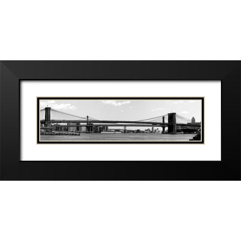 NY Scenes IV Black Modern Wood Framed Art Print with Double Matting by Pica, Jeff