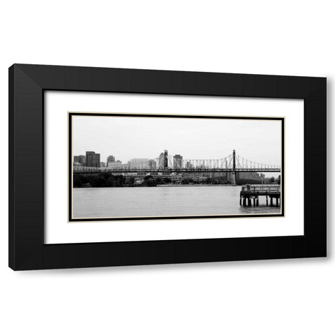 NY Scenes VI Black Modern Wood Framed Art Print with Double Matting by Pica, Jeff