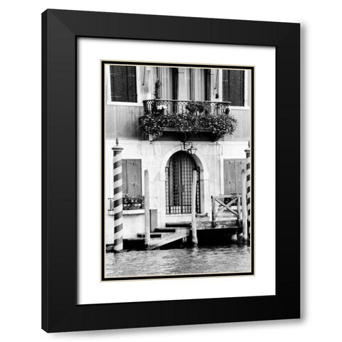 Venice Scenes I Black Modern Wood Framed Art Print with Double Matting by Pica, Jeff
