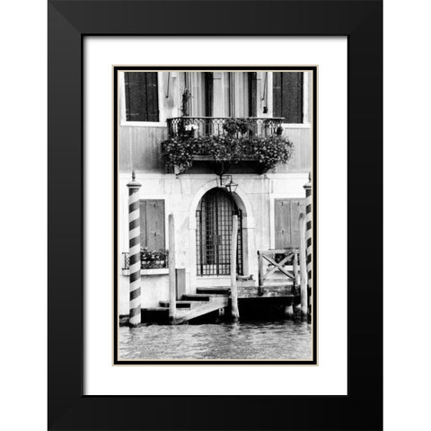 Venice Scenes I Black Modern Wood Framed Art Print with Double Matting by Pica, Jeff