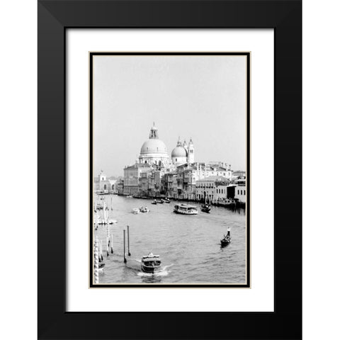 Venice Scenes III Black Modern Wood Framed Art Print with Double Matting by Pica, Jeff