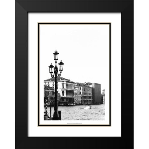 Venice Scenes VI Black Modern Wood Framed Art Print with Double Matting by Pica, Jeff