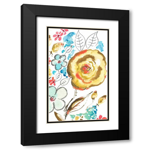Sussex Garden II Black Modern Wood Framed Art Print with Double Matting by Minasian, Julia