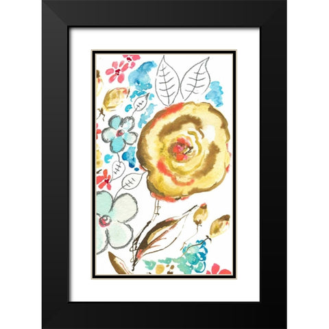 Sussex Garden II Black Modern Wood Framed Art Print with Double Matting by Minasian, Julia