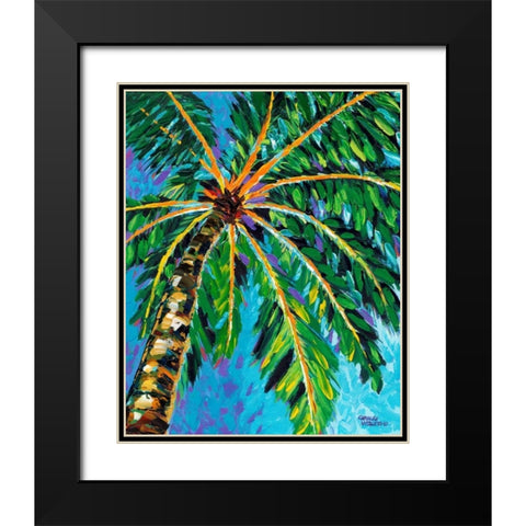 Under the Palms I Black Modern Wood Framed Art Print with Double Matting by Vitaletti, Carolee