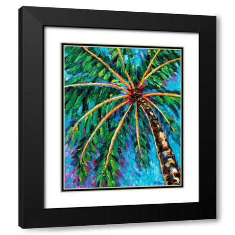 Under the Palms II Black Modern Wood Framed Art Print with Double Matting by Vitaletti, Carolee