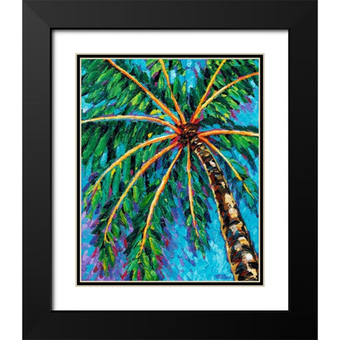 Under the Palms II Black Modern Wood Framed Art Print with Double Matting by Vitaletti, Carolee