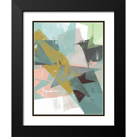 Color Patches I Black Modern Wood Framed Art Print with Double Matting by Goldberger, Jennifer