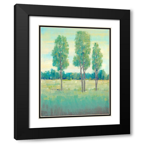 Spring Day I Black Modern Wood Framed Art Print with Double Matting by OToole, Tim