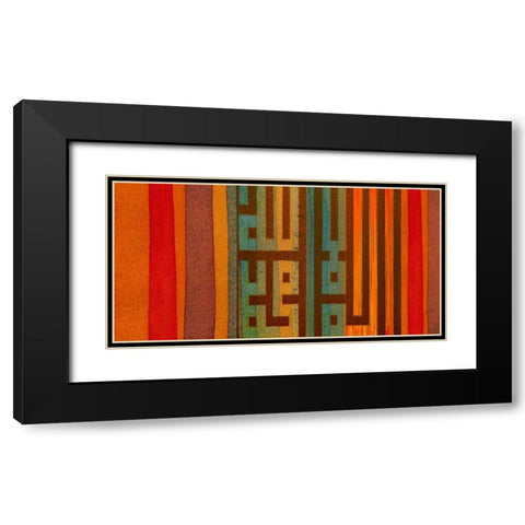 The Language of Color II Black Modern Wood Framed Art Print with Double Matting by Orlov, Irena