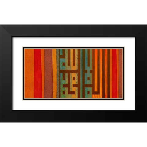 The Language of Color II Black Modern Wood Framed Art Print with Double Matting by Orlov, Irena